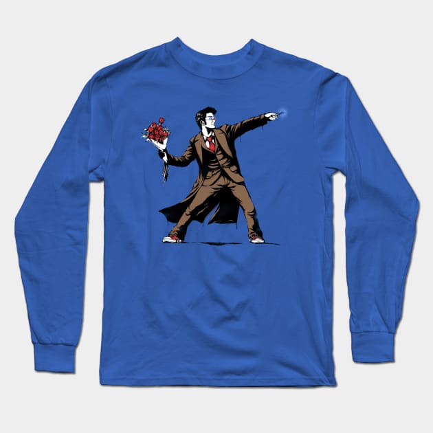 Banksy10 Long Sleeve T-Shirt by SixEyedMonster